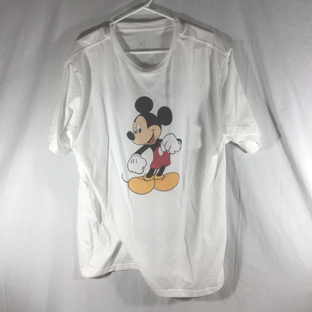 George Men's Mickey Mouse Classic Graphic T-Shirt - White - Size XL (46-48)